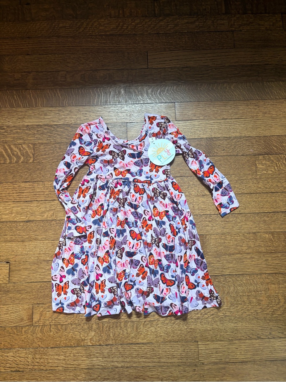 Little Sleepies 5T butterfly dress NWT